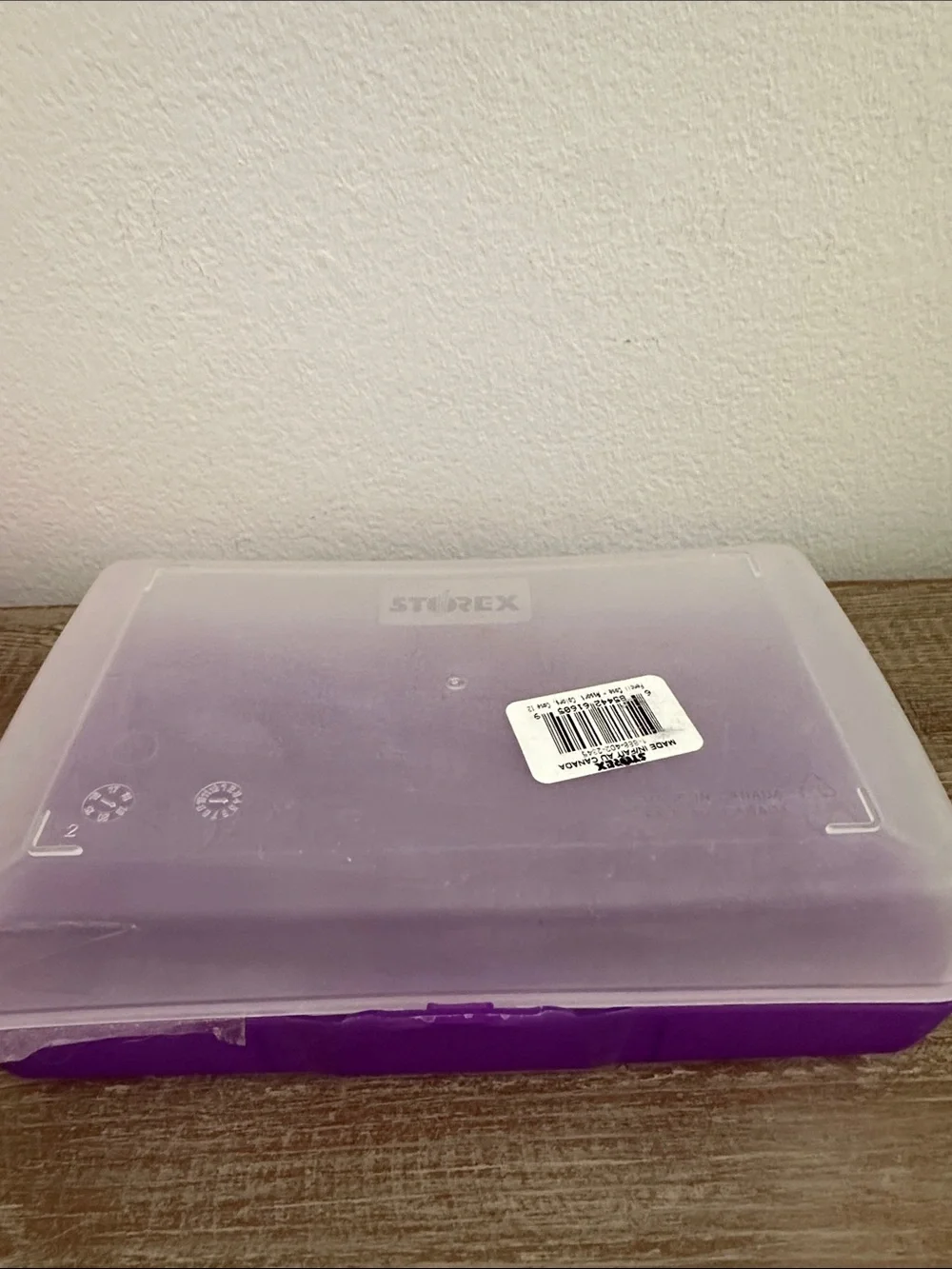 Stackable Pink and Purple Plastic Storage Boxes - Home Organization